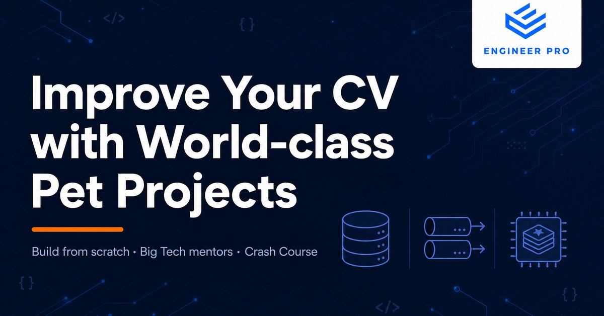 Crash Course — Build World-class Pet Projects